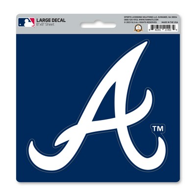 Fan Mats  LLC Atlanta Braves Large Decal Blue