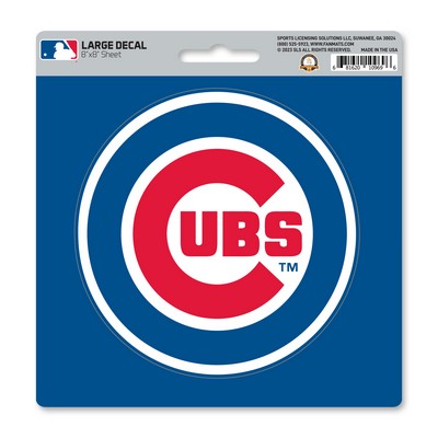 Fan Mats  LLC Chicago Cubs Large Decal Blue