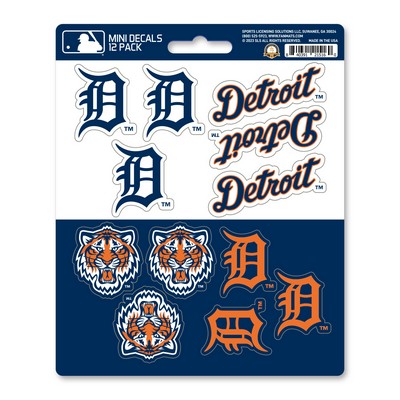 Fan Mats  LLC Detroit Tigers Mini Decal 12-pk Blue