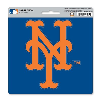 Fan Mats  LLC New York Mets Large Decal Blue