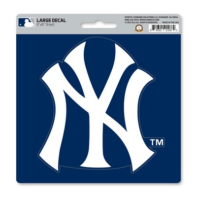 Fan Mats  LLC New York Yankees Large Decal Blue