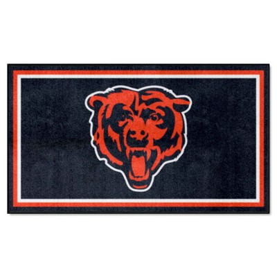 Fan Mats  LLC Chicago Bears 3x5 Rug Navy Blue