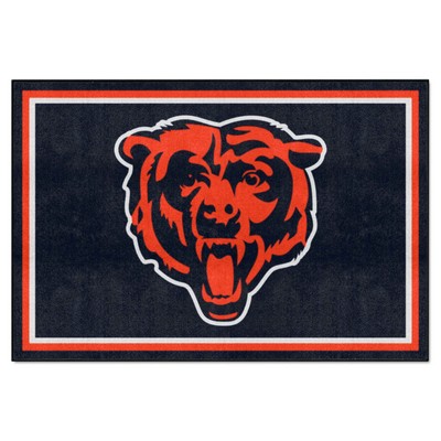 Fan Mats  LLC Chicago Bears 5x8 Rug Navy Blue