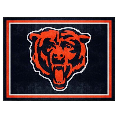 Fan Mats  LLC Chicago Bears 8x10 Rug Navy Blue