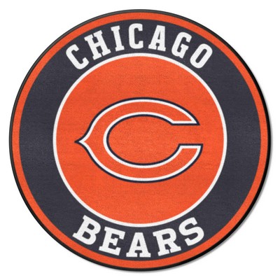 Fan Mats  LLC Chicago Bears Roundel Mat Orange