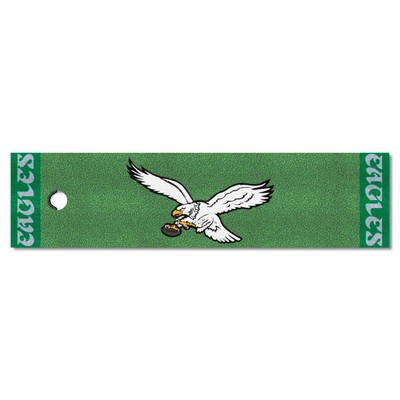 Fan Mats  LLC Philadelphia Eagles Putting Green Mat Retro Green