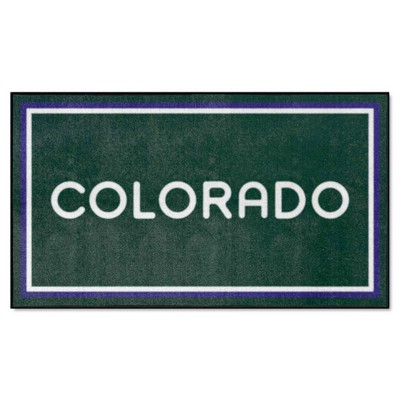 Fan Mats  LLC Colorado Rockies 3x5 Rug Green