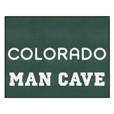 Fan Mats  LLC Colorado Rockies All-Star Mat Man Cave Green