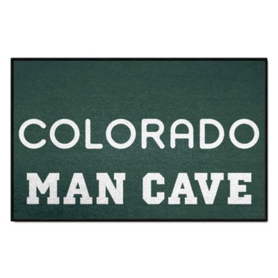 Fan Mats  LLC Colorado Rockies Starter Mat Man Cave Green