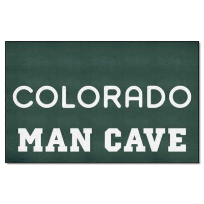 Fan Mats  LLC Colorado Rockies Ulti-Mat Man Cave Green