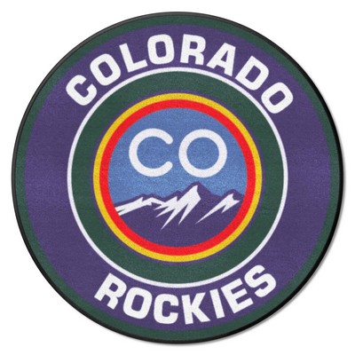 Fan Mats  LLC Colorado Rockies Roundel Mat Green