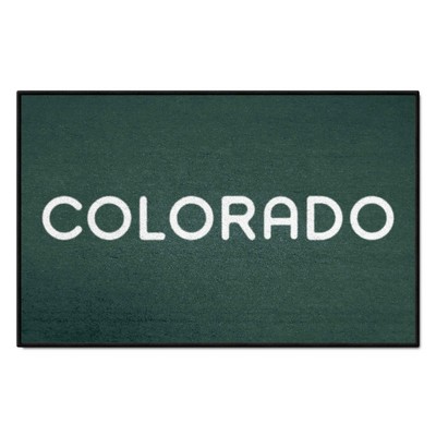 Fan Mats  LLC Colorado Rockies Starter Mat Green