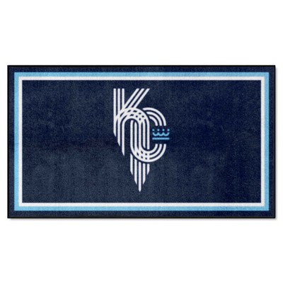 Fan Mats  LLC Kansas City Royals 3x5 Rug Blue