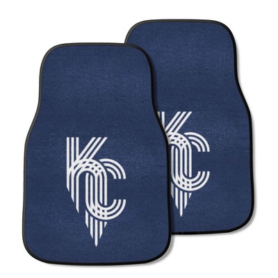 Fan Mats  LLC Kansas City Royals 2-pc Carpet Car Mat Set Blue