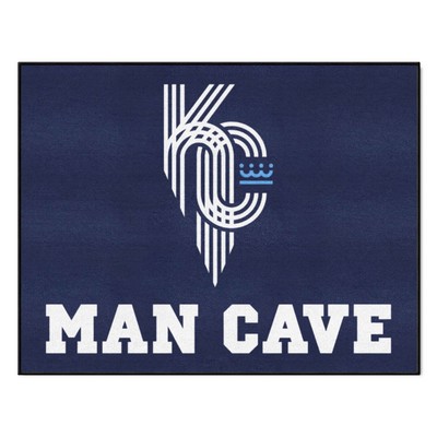 Fan Mats  LLC Kansas City Royals All-Star Mat Man Cave Blue