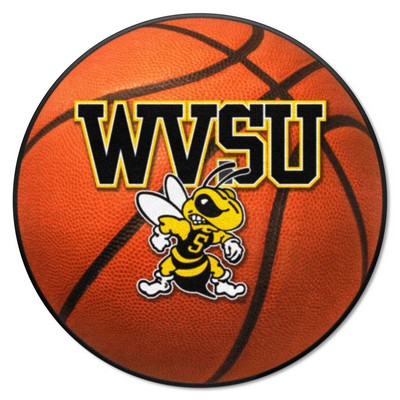 Fan Mats  LLC West Virginia State Yellow Jackets Basketball Mat Orange