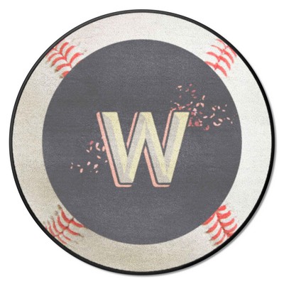 Fan Mats  LLC Washington Nationals Baseball Mat White