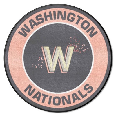 Fan Mats  LLC Washington Nationals Roundel Mat Gray