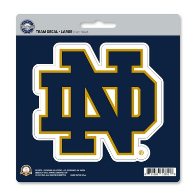 Fan Mats  LLC Notre Dame Fighting Irish Large Decal Blue