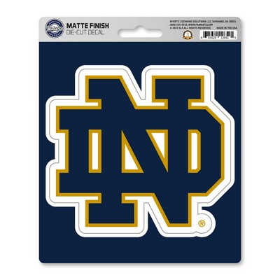 Fan Mats  LLC Notre Dame Fighting Irish Matte Decal Blue