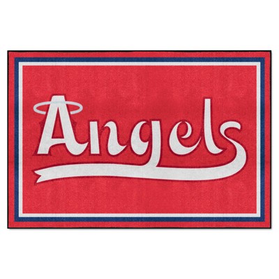 Fan Mats  LLC Los Angeles Angels 5x8 Rug Red