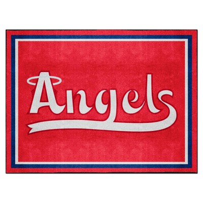 Fan Mats  LLC Los Angeles Angels 8x10 Rug Red