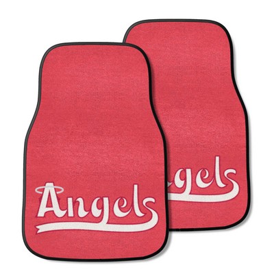 Fan Mats  LLC Los Angeles Angels 2-pc Carpet Car Mat Set Red