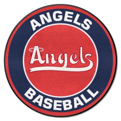 Fan Mats  LLC Los Angeles Angels Roundel Mat Red