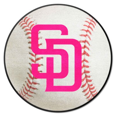 Fan Mats  LLC San Diego Padres Baseball Mat Pink