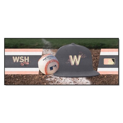 Fan Mats  LLC Washington Nationals Baseball Runner Gray