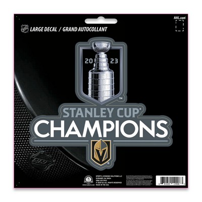 Fan Mats  LLC Vegas Golden Knights Large Decal Gray