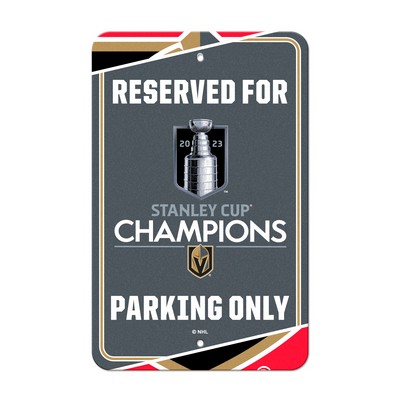 Fan Mats  LLC Vegas Golden Knights Parking Sign Gray