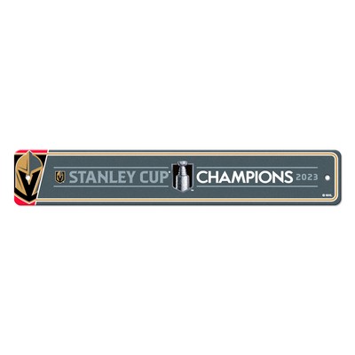 Fan Mats  LLC Vegas Golden Knights Street Sign Gray