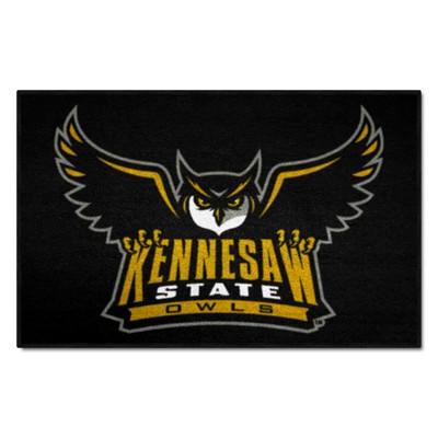 Fan Mats  LLC Kennesaw State Owls Starter Mat Black