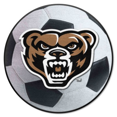 Fan Mats  LLC Oakland Golden Grizzlies Soccer Ball Mat White