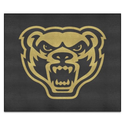 Fan Mats  LLC Oakland Golden Grizzlies Tailgater Mat Black