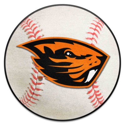 Fan Mats  LLC Oregon State Beavers Baseball Mat White