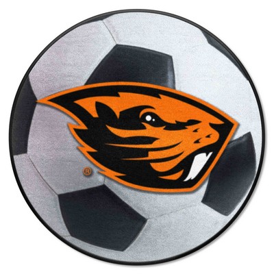 Fan Mats  LLC Oregon State Beavers Soccer Ball Mat White