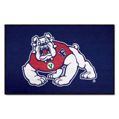 Fan Mats  LLC Fresno State Bulldogs Starter Mat navy