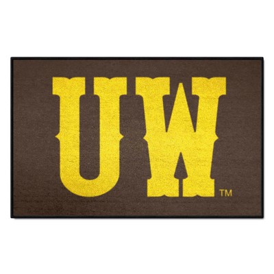 Fan Mats  LLC Wyoming Cowboys Starter Mat Brown