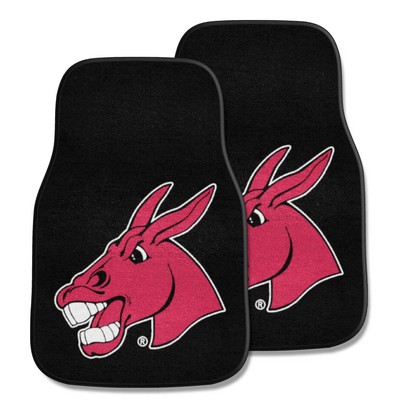 Fan Mats  LLC Central Missouri Mules 2-pc Carpet Car Mat Set Black