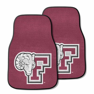 Fan Mats  LLC Fordham Rams 2-pc Carpet Car Mat Set Maroon