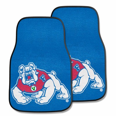 Fan Mats  LLC Fresno State Bulldogs 2-pc Carpet Car Mat Set Navy