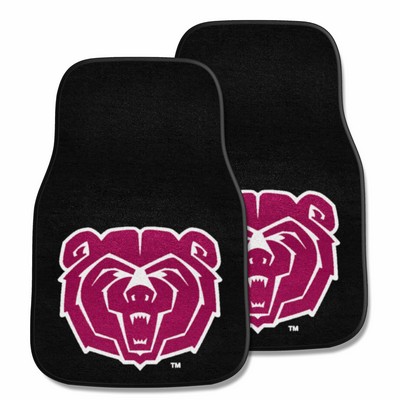 Fan Mats  LLC Missouri State Bears 2-pc Carpet Car Mat Set Black