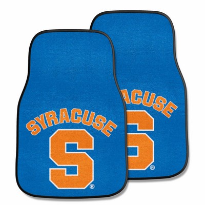 Fan Mats  LLC Syracuse Orange 2-pc Carpet Car Mat Set Blue