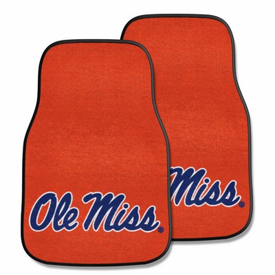 Fan Mats  LLC Ole Miss Rebels 2-pc Carpet Car Mat Set Red