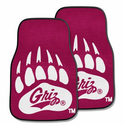 Fan Mats  LLC Montana Grizzlies 2-pc Carpet Car Mat Set Maroon