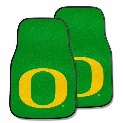 Fan Mats  LLC Oregon Ducks 2-pc Carpet Car Mat Set Green