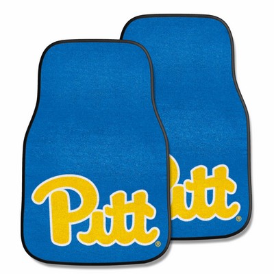 Fan Mats  LLC Pitt Panthers 2-pc Carpet Car Mat Set Navy