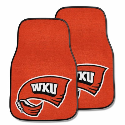 Fan Mats  LLC Western Kentucky Hilltoppers 2-pc Carpet Car Mat Set Red